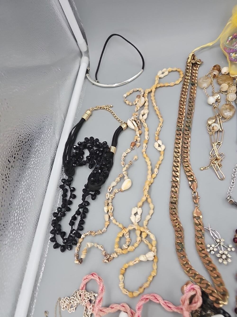 3 pounds 2 oz Costume Jewelry Necklaces bracelets earrings necklaces and rings